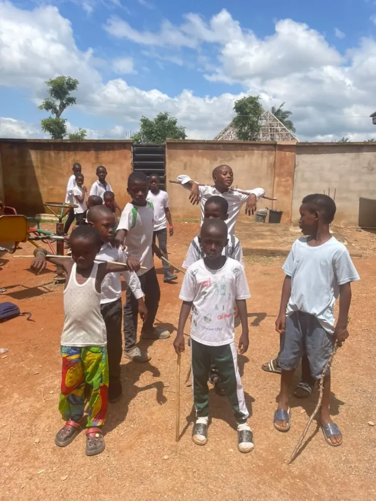 Pupils performing at the Cultural Day celebration