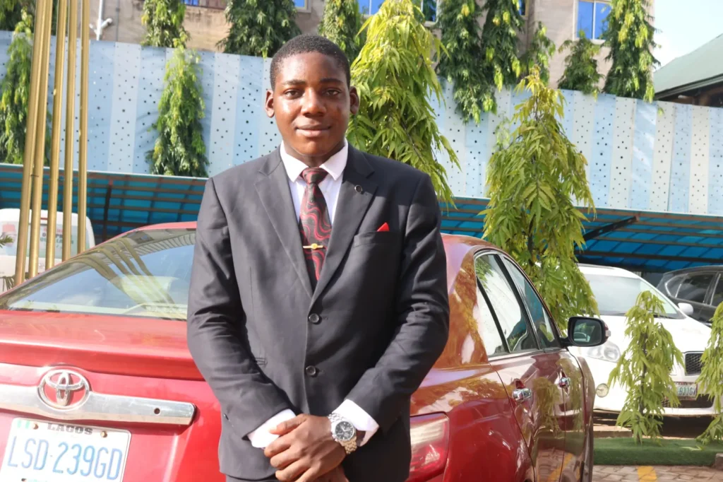 A Flying Eagles student at a youth entrepreneurship event
