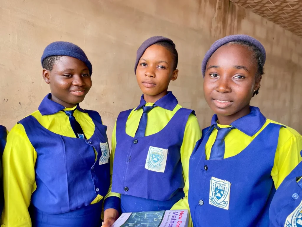 Secondary students of Flying Eagles International Pacesetters Academy